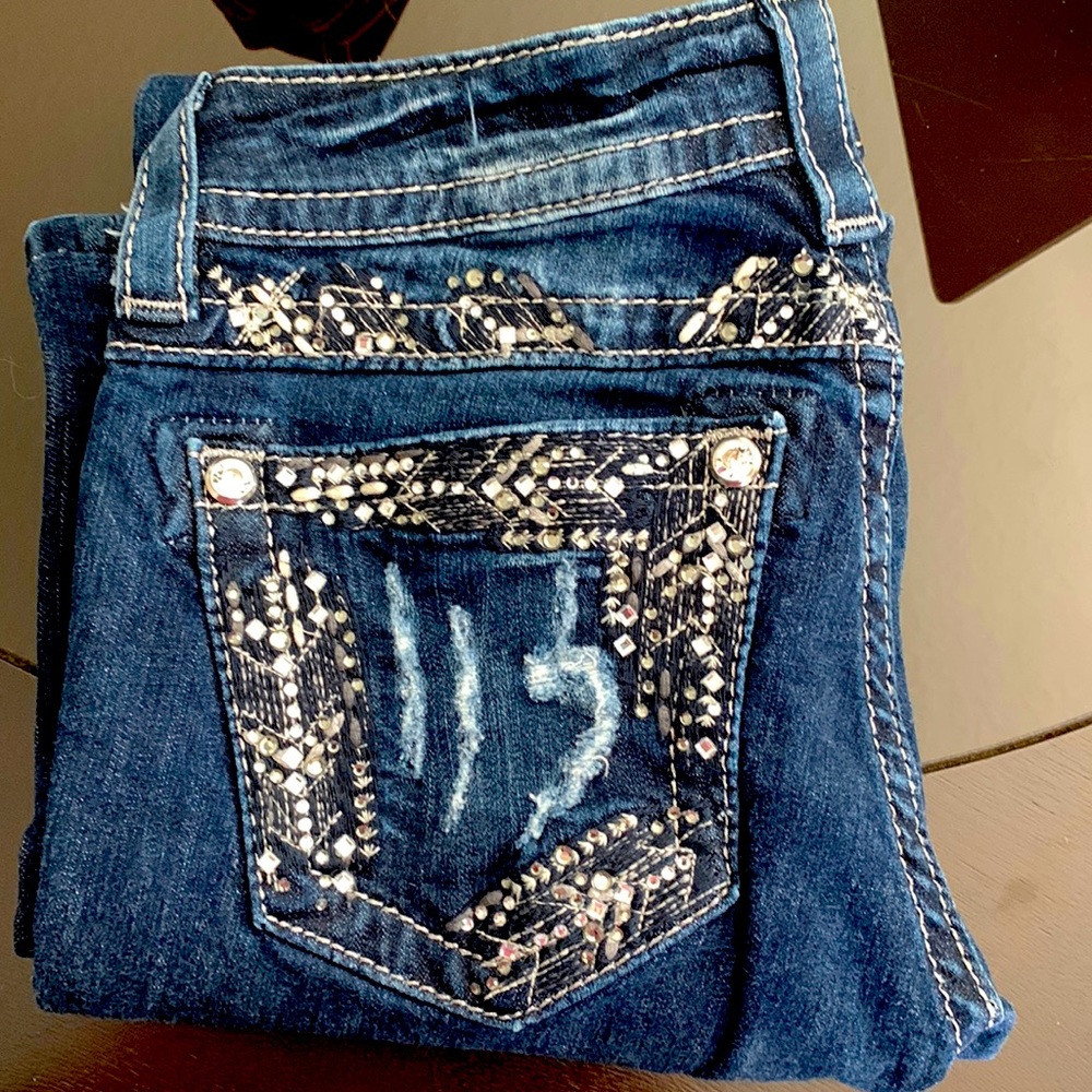 Dark blue miss me jeans